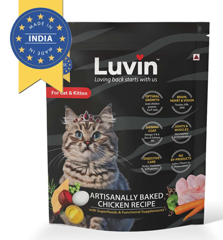 Artisanally Baked Pet Cat Dry Food - InuMeow