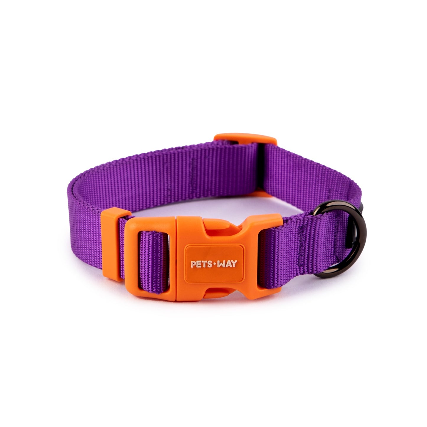 Pet Dog Solid Color Collar Polyester Webbing - InuMeow.