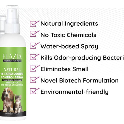 Natural Pet area Odour Control Spray (100 ML) Pack of 2 - InuMeow