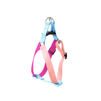 Pet Dog Step-In Harness Solid Color all Sizes and Breeds Printed Poly Lycra Material.