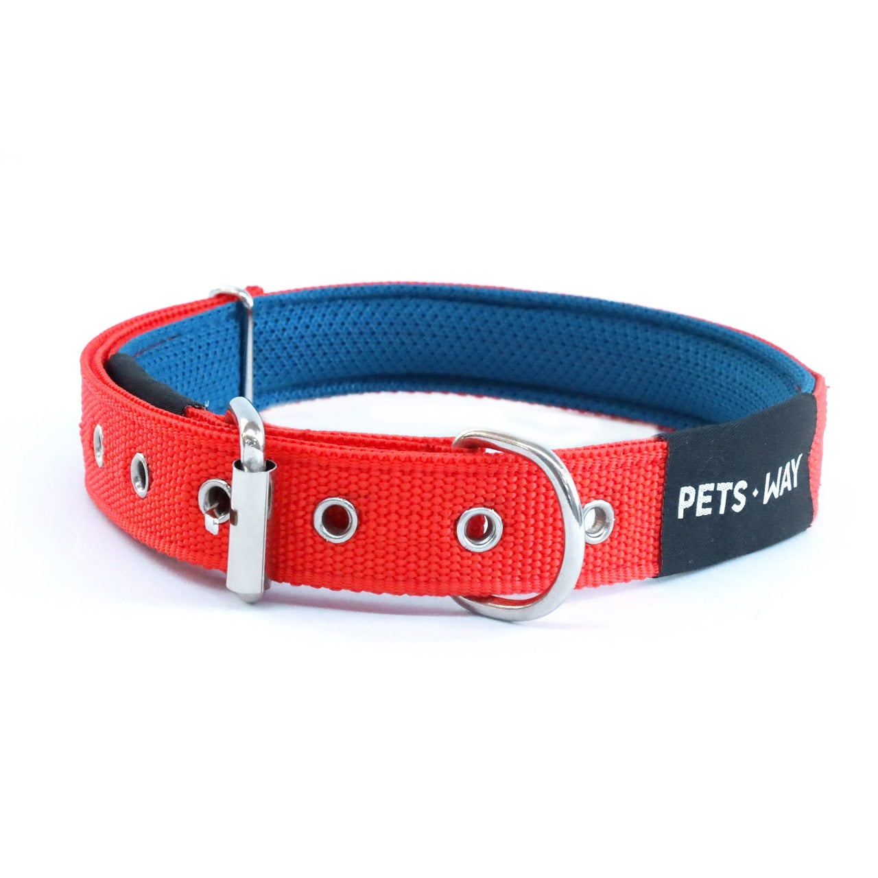 Pet Dog Solid Color Collar Polyester Webbing - InuMeow.