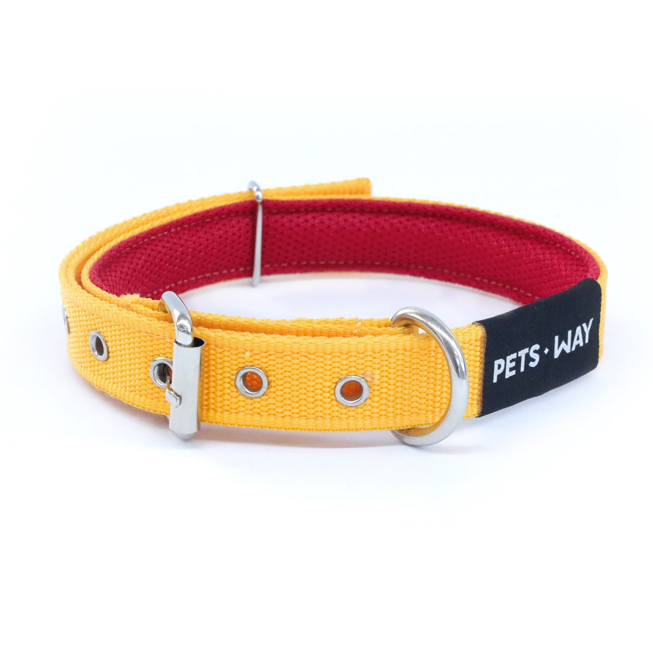 Pet Dog Solid Color Collar Polyester Webbing - InuMeow.