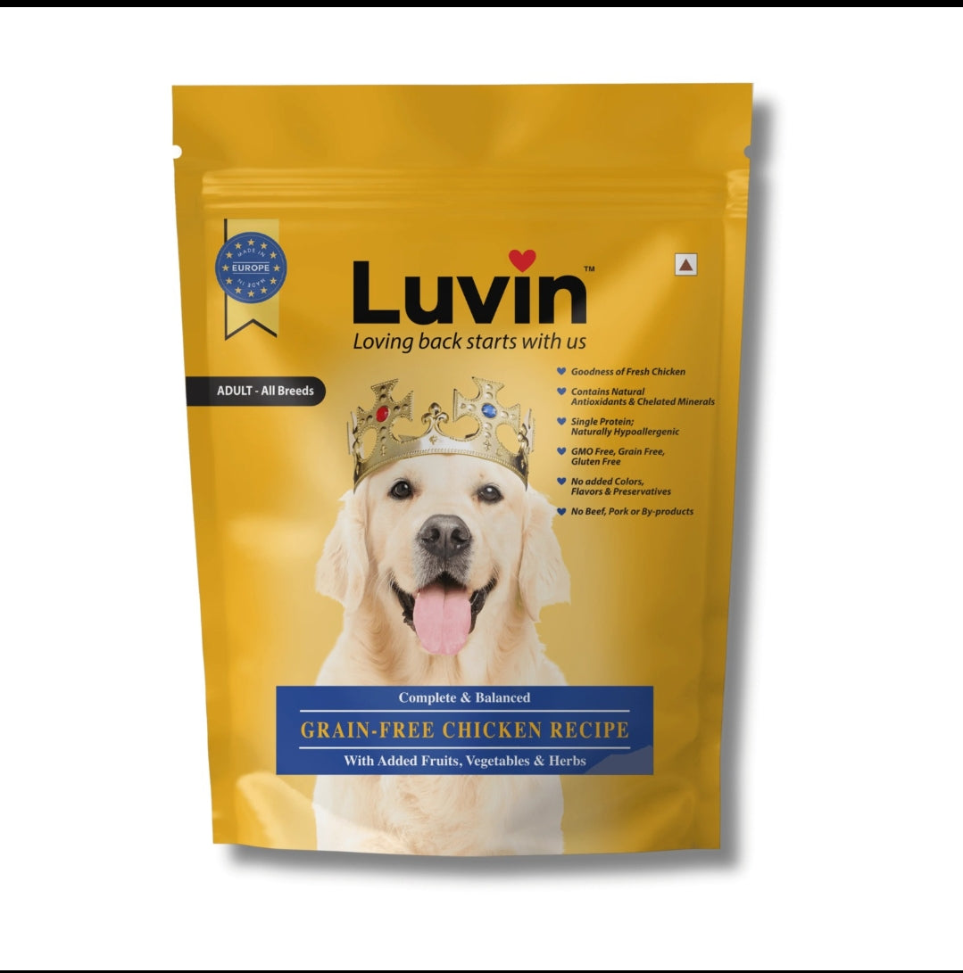 Premium Grain-free Dry Adult Dog Food - InuMeow