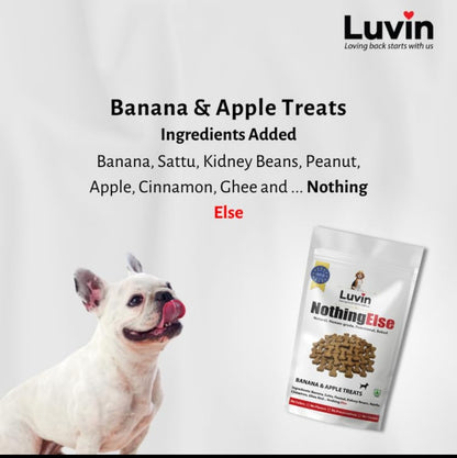 Banana and Apple Food Treats for Dogs & Cats (150gm) - InuMeow