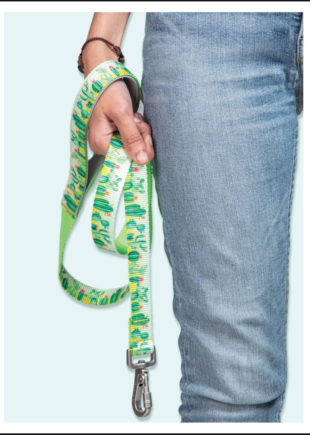 Pet Dog Printed Leash Belt Polyester Webbing.