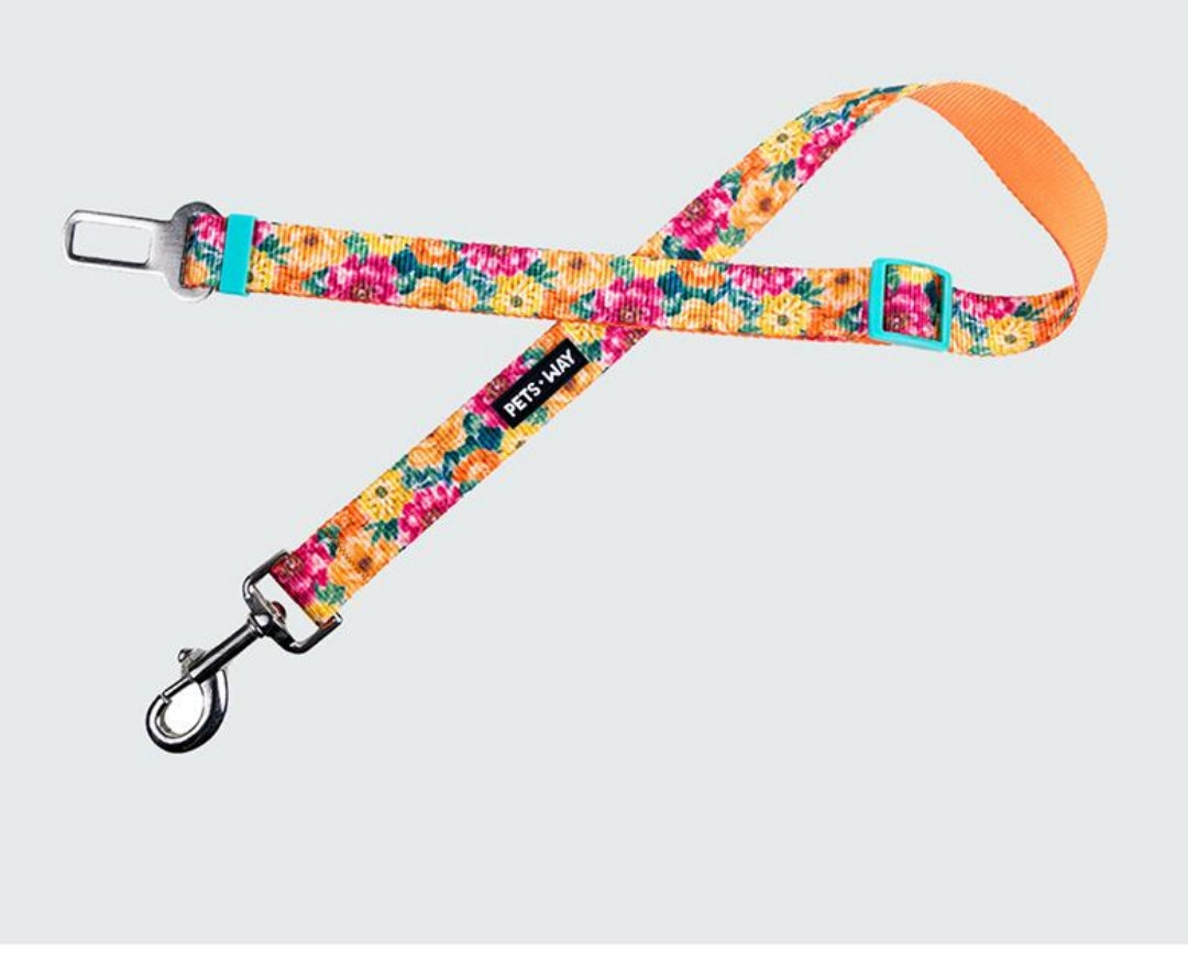 Pet Dog Printed Color Seat Belt Polyester Webbing.