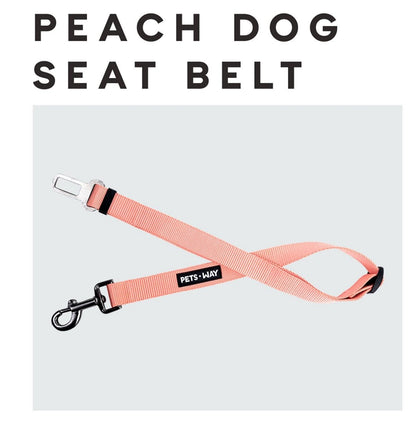 Pet Dog Solid Color Seat Belt Polyester Webbing.