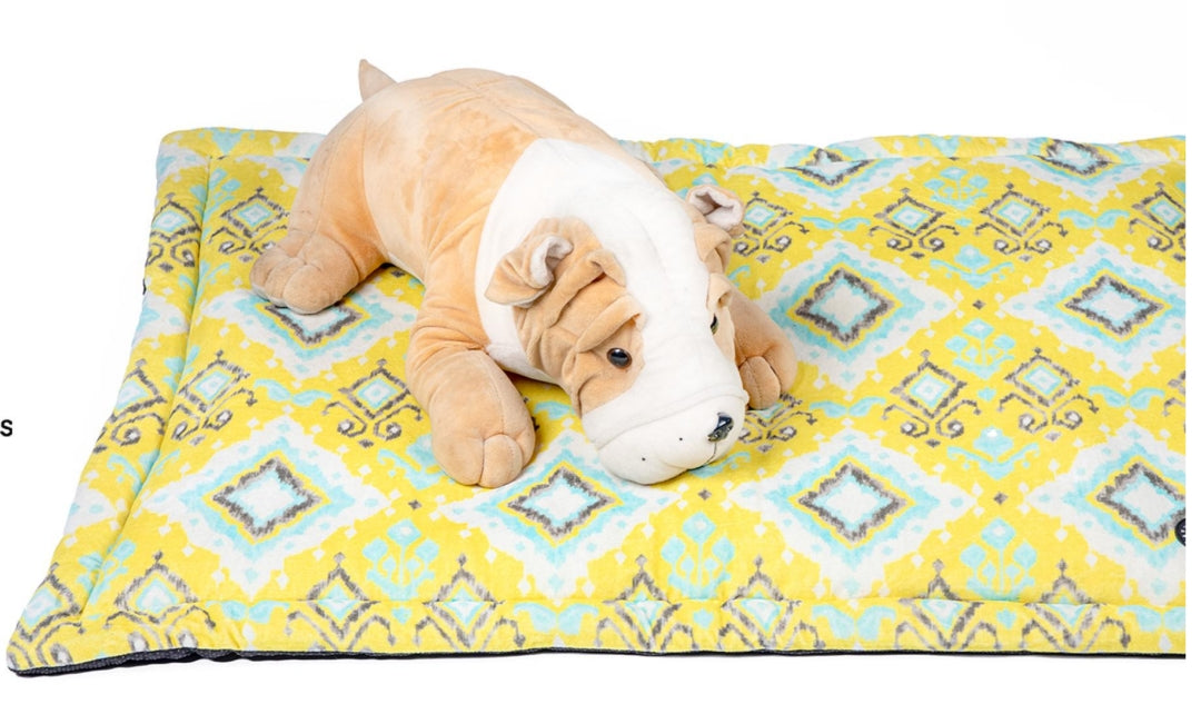 Pet Dog Velvet Cotton Puzzle Print Mat and Blanket.