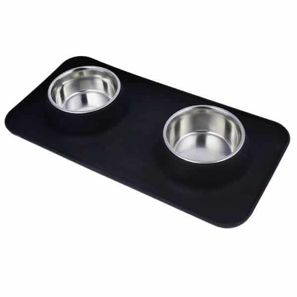 Stainless Steel Silicon Pet Food Bowl for Dogs and Cats food - InuMeow.