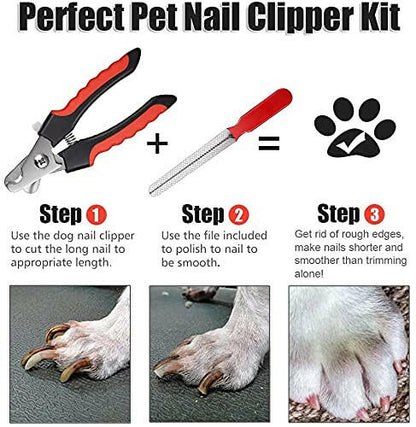 Professional Pet Dog Cat Nail Clipper and Flier - InuMeow.