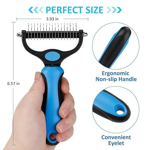 Tangles Removing and Deshedding and Dematting brush for Dogs and Cats - InuMeow.