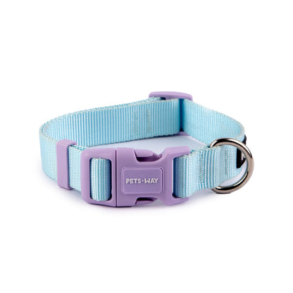 Pet Dog Solid Color Collar Polyester Webbing - InuMeow.